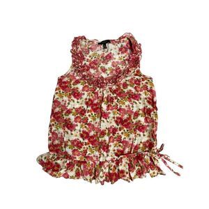 Jessica Simpson size medium white floral tank top